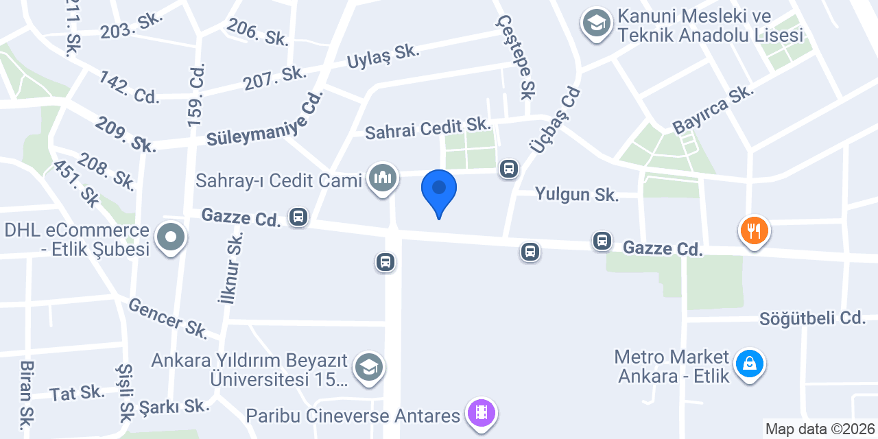 Özel Keçiören Sürücü Kursları konumu