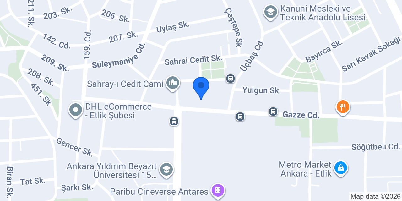 Zafer Moda Evi konumu