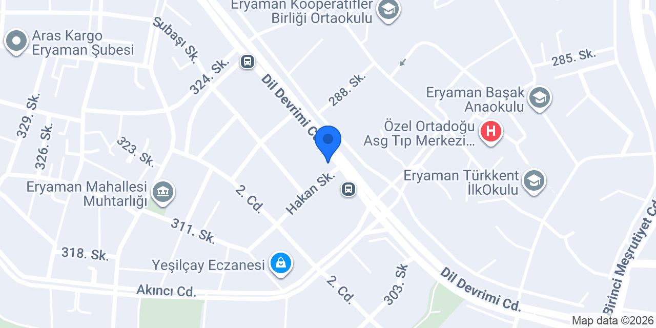 Çağdaş Market konumu
