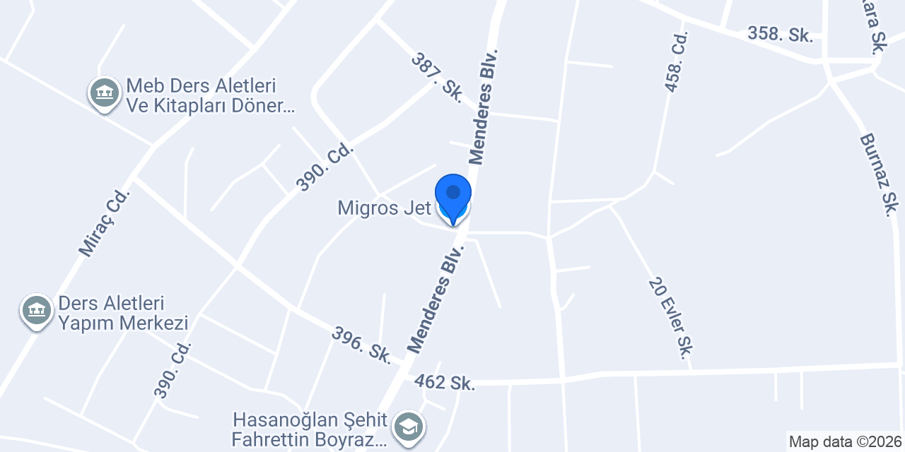 Migros Jet konumu