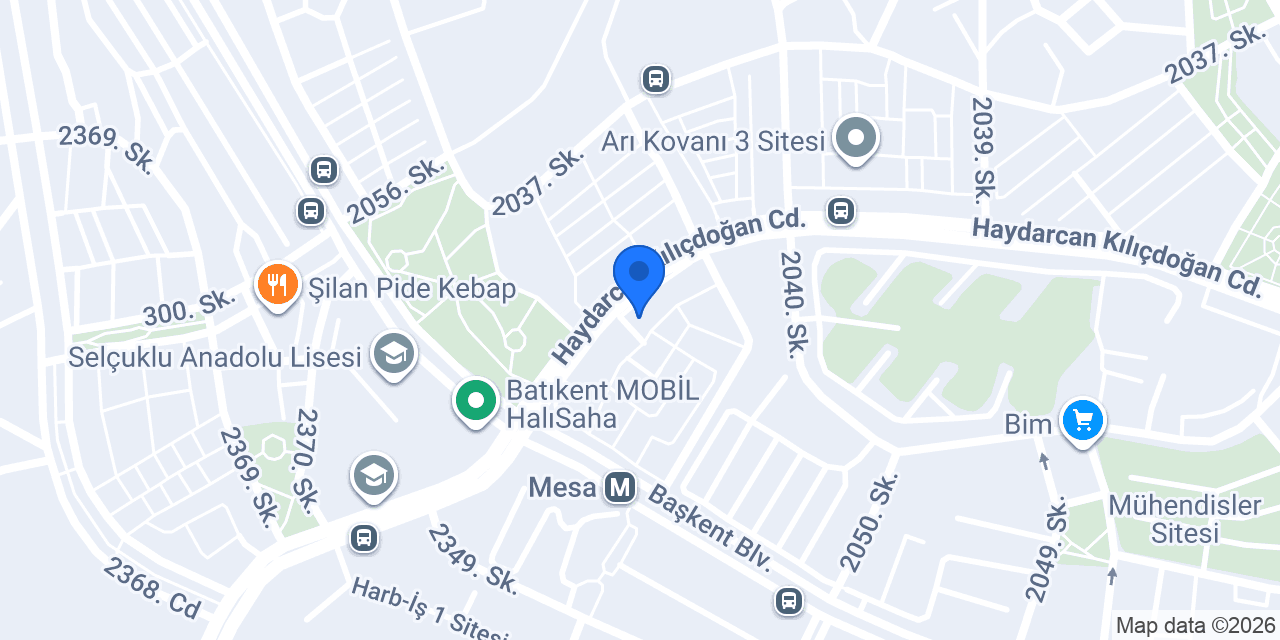 mesa veteriner kliniği konumu