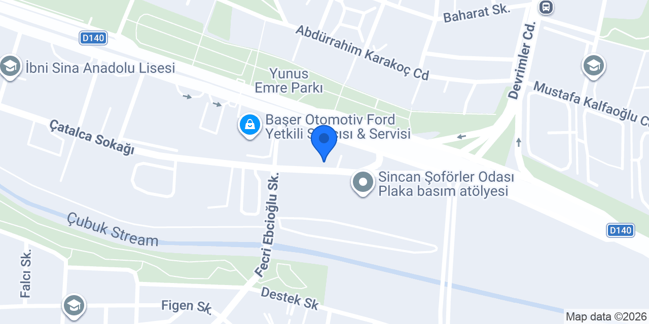 Akdağ oto lastik konumu