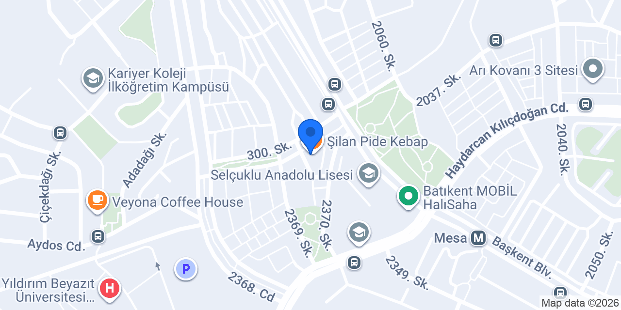 Şilan Pide Kebap konumu