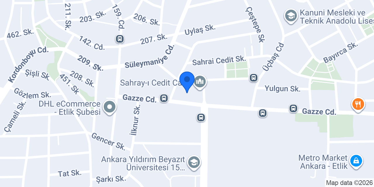 Ankara Pazar Hırdavat konumu