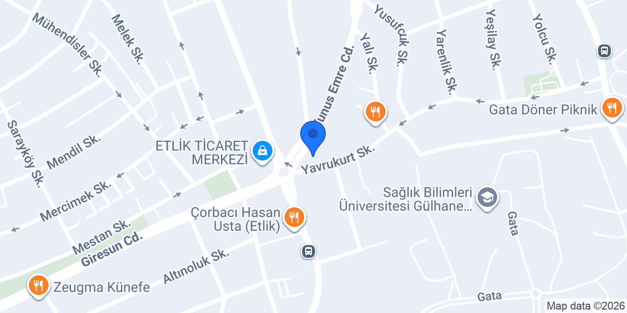 Akbank Etlik/Ankara Şubesi konumu
