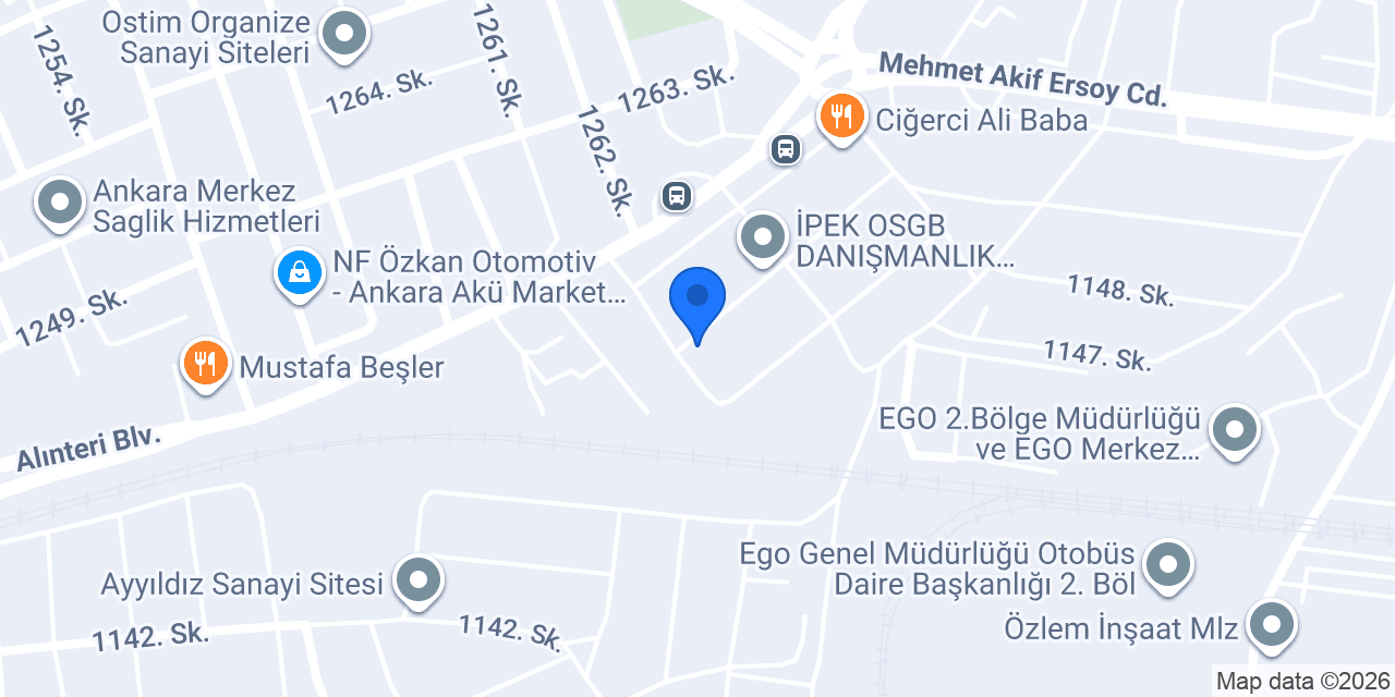 Aktaş Opel Servis konumu