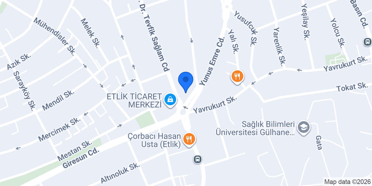 Garanti BBVA Etlik Şubesi konumu