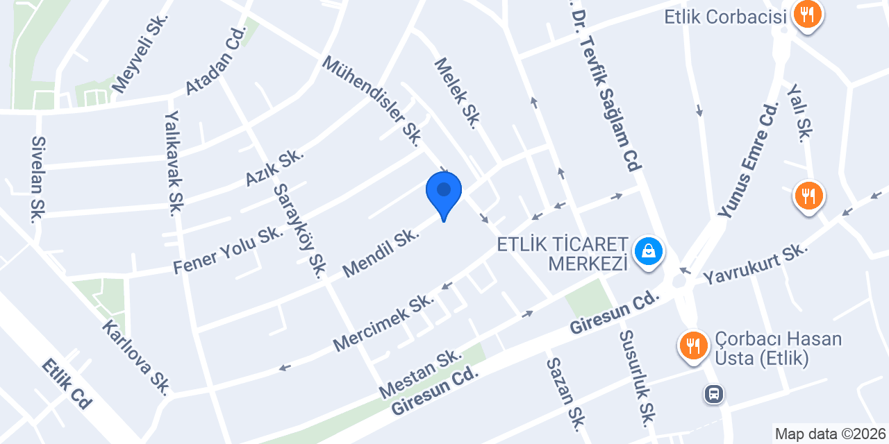 Mert Erkek Kuaförü konumu