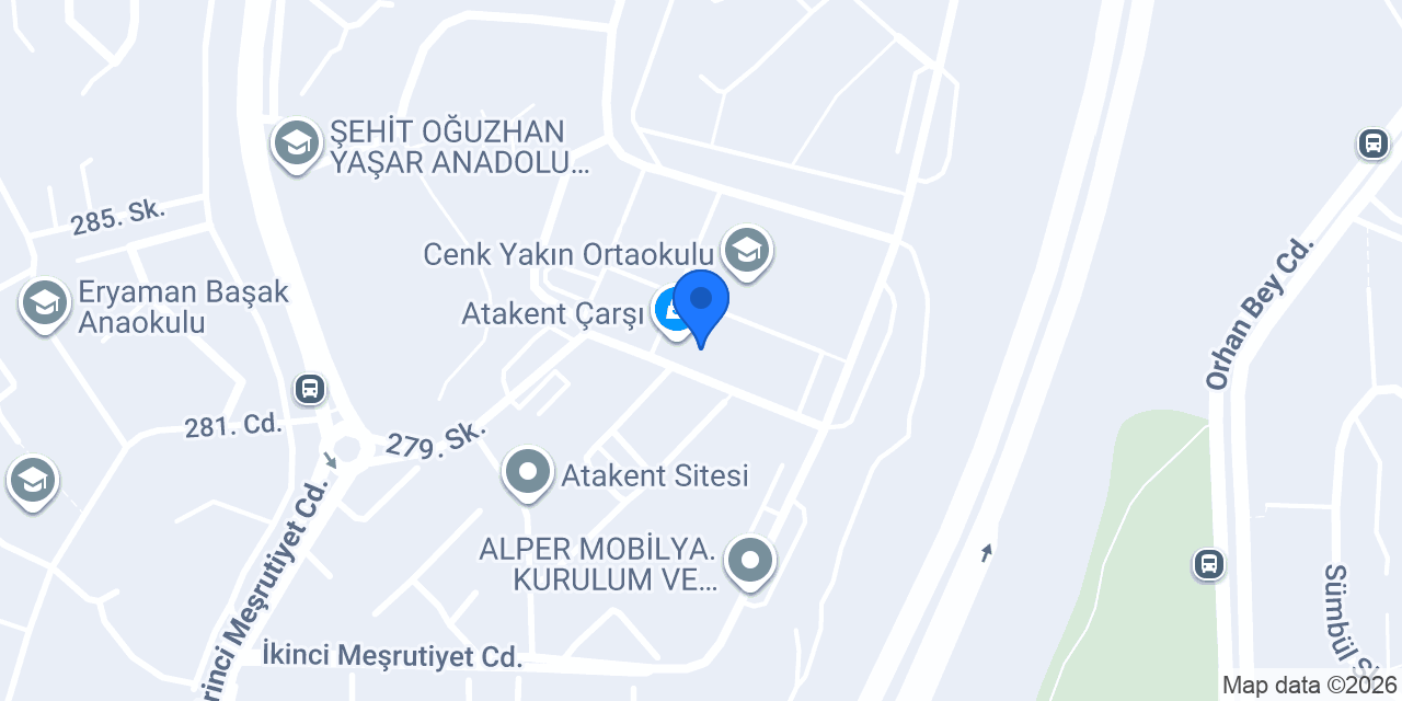 Özarısan İnşaat Yapı Market konumu