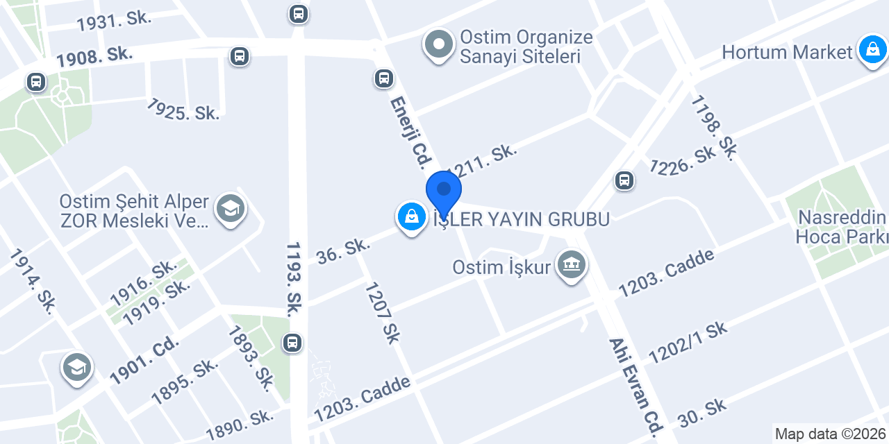 İşler Kitabevleri konumu