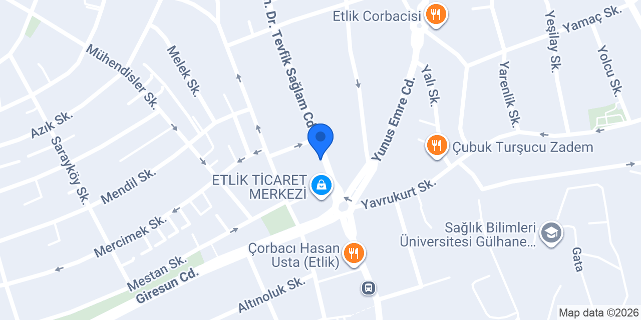 Etlik Park Avm konumu