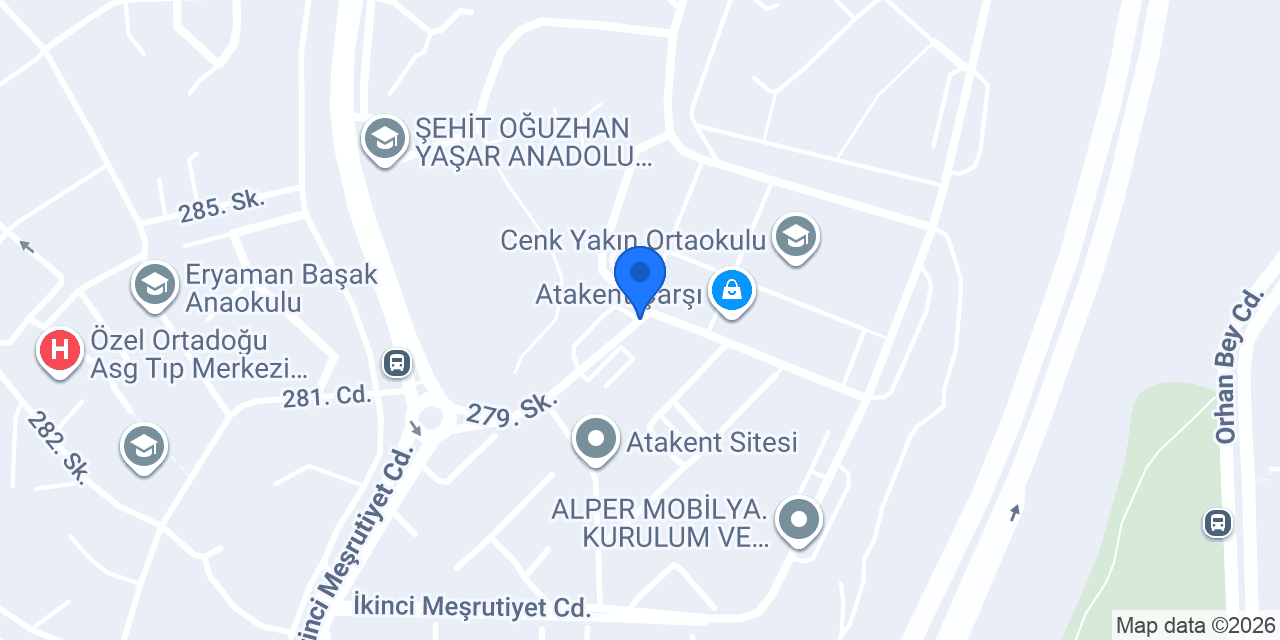 Atakent Pide & Kebap konumu