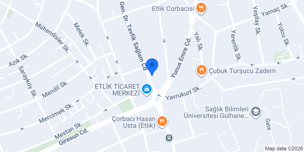 Ekrem Coşkun Döner Etlik konumu