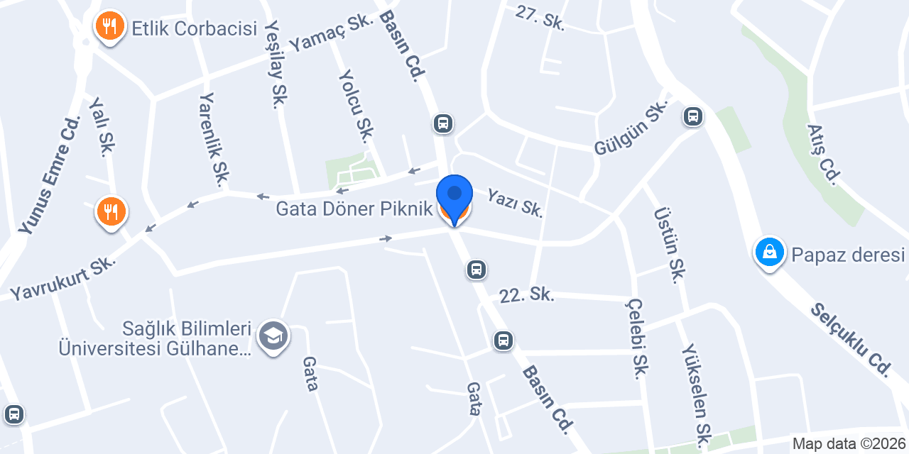 Gata Döner Piknik konumu