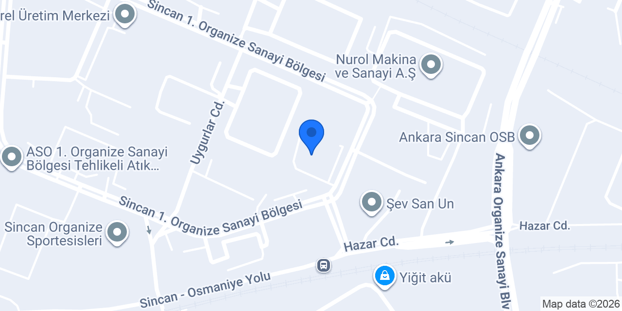 Anpa asma tavan sistemleri konumu