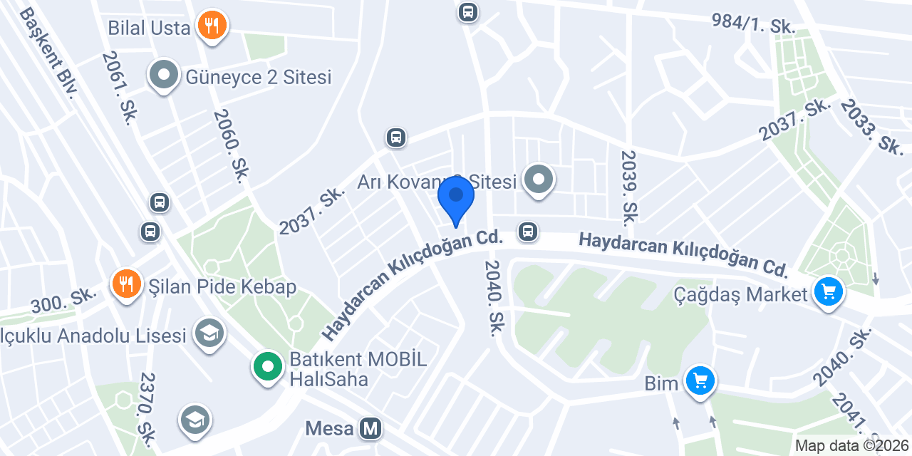 Megadent Batıkent konumu