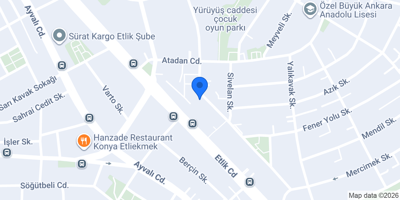 Etlik Oyuncak Dünyası konumu