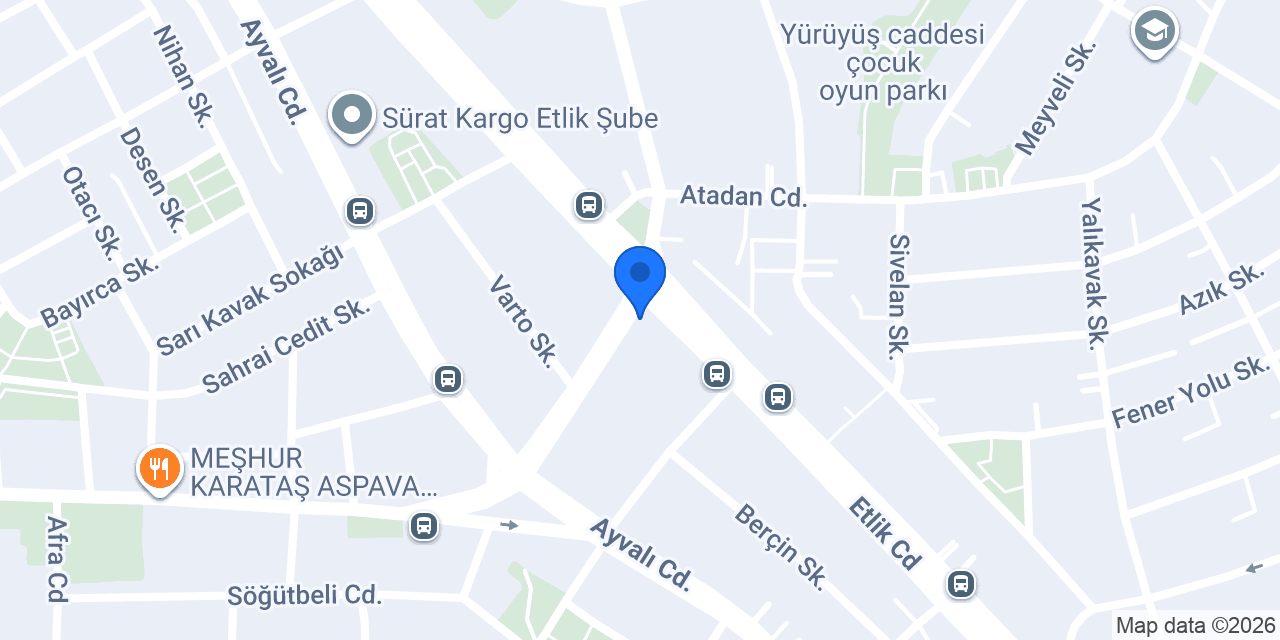 Etlik - Akyurt Süpermarket konumu