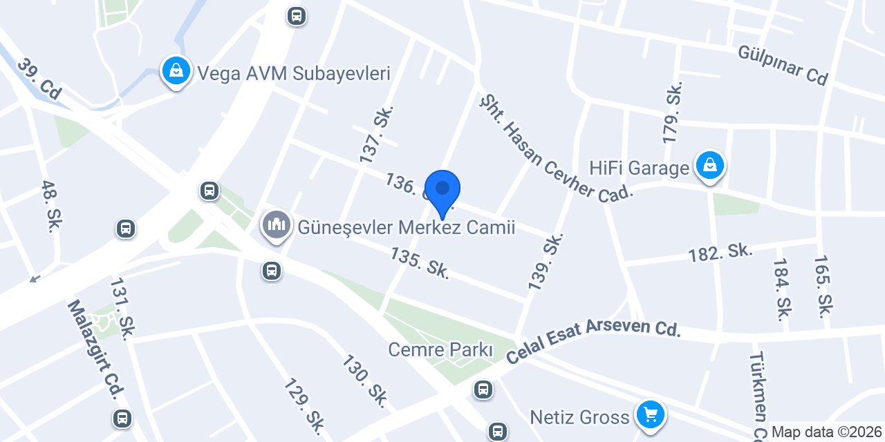Güneşevler Çilingir konumu
