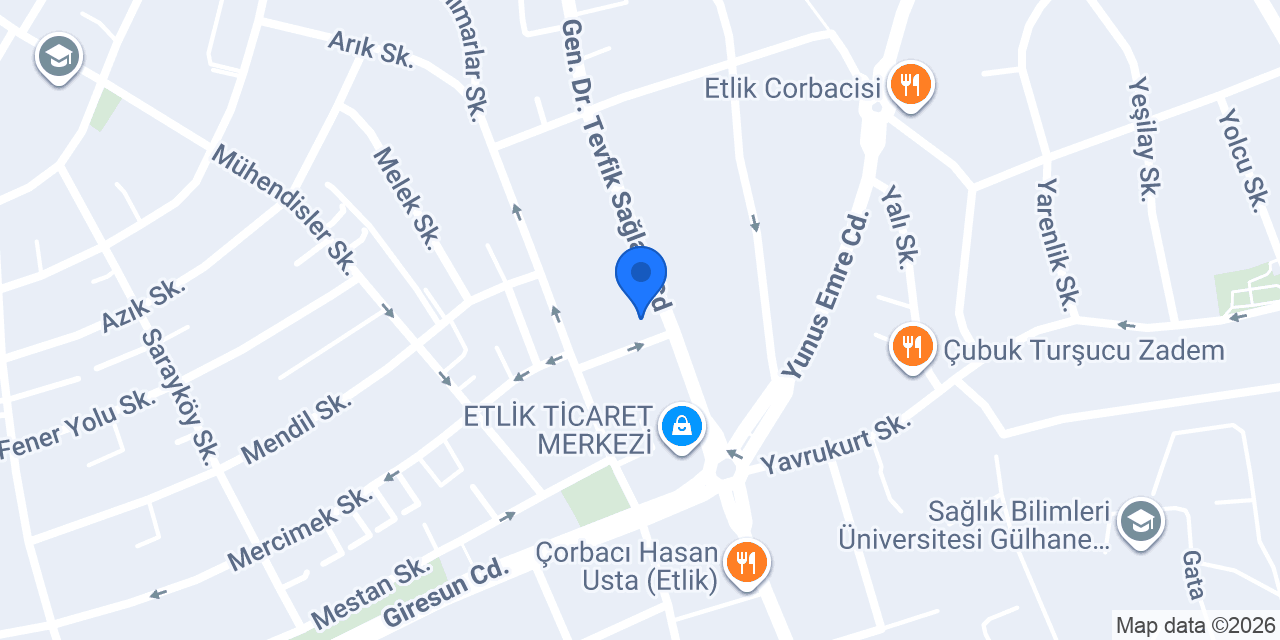 DenizBank Etlik Şubesi konumu