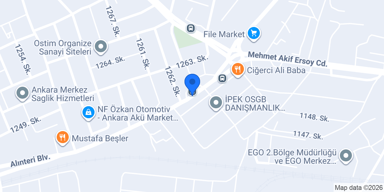 Yamaç Endüstriyel Yapı Market konumu
