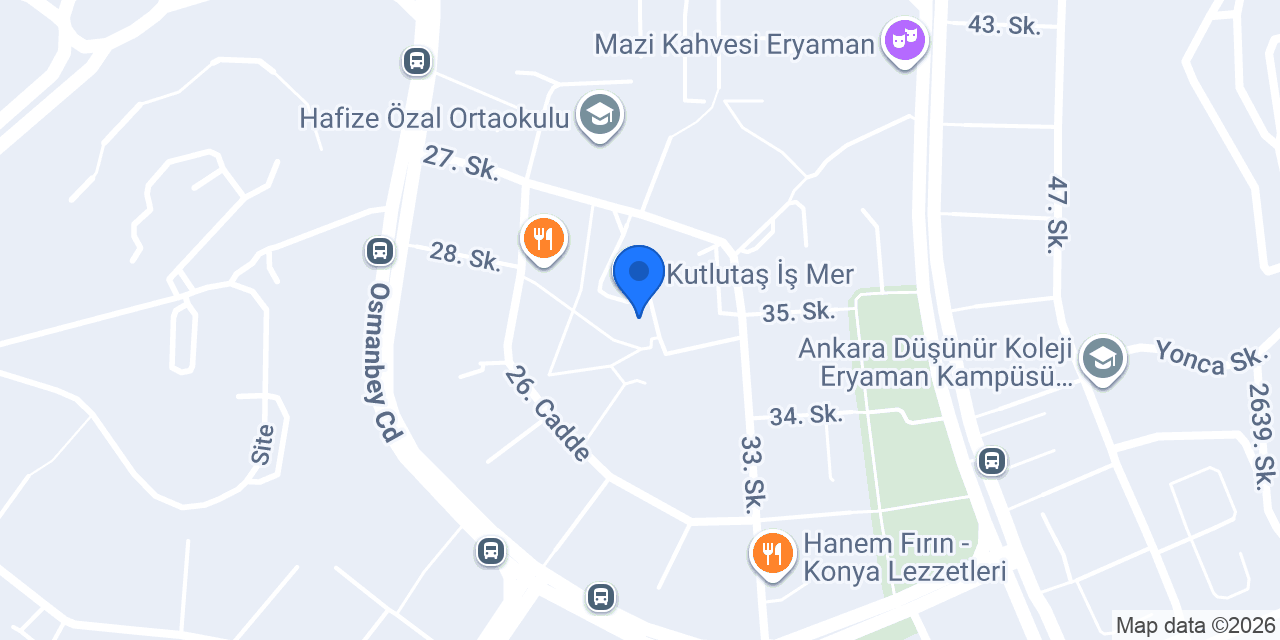Gündoğdu Camcı - Eryaman Camcı konumu
