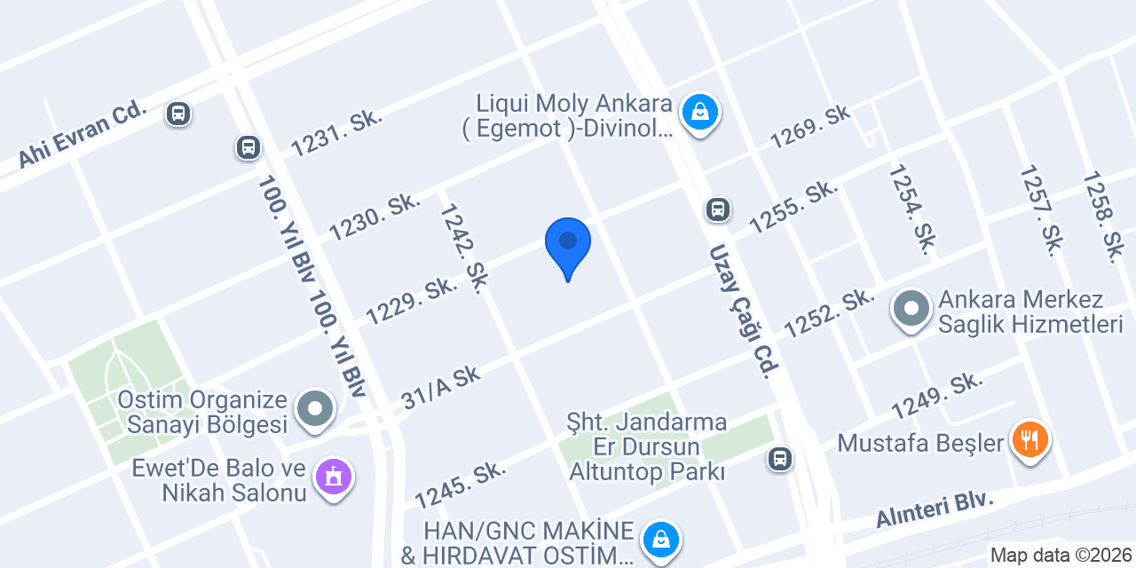 Alfabilya Yed.Prç.Oto.San.Ve Tic.Ltd.Şti konumu