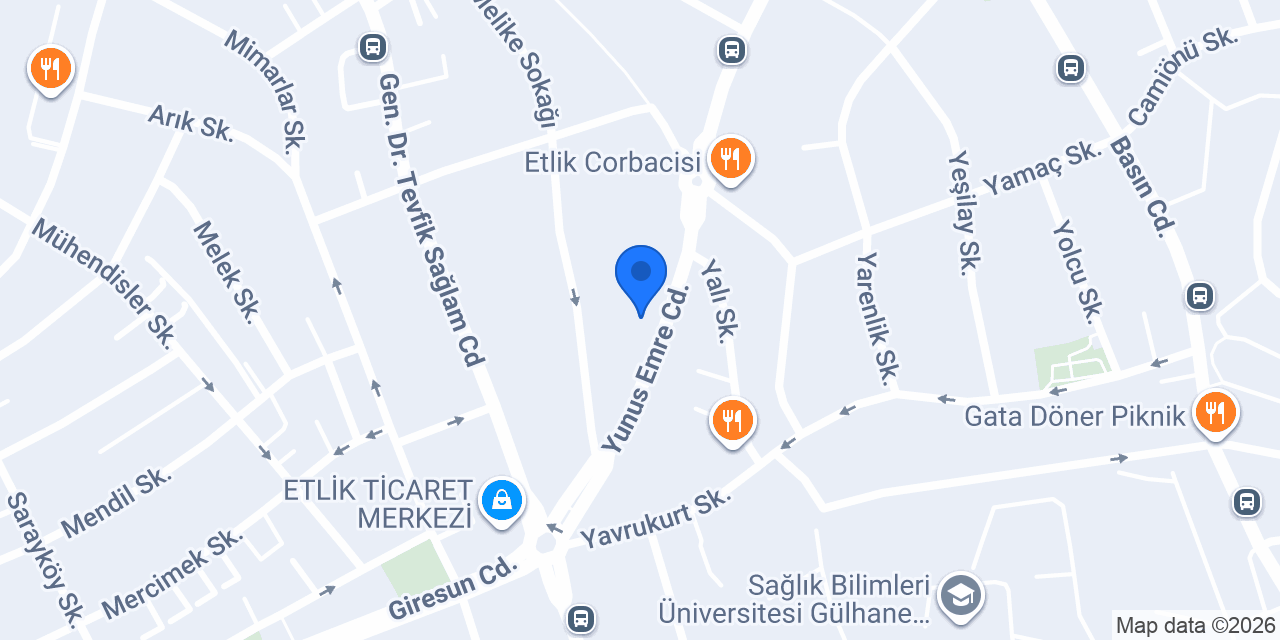 Etlik Birey Kurs Merkezi konumu