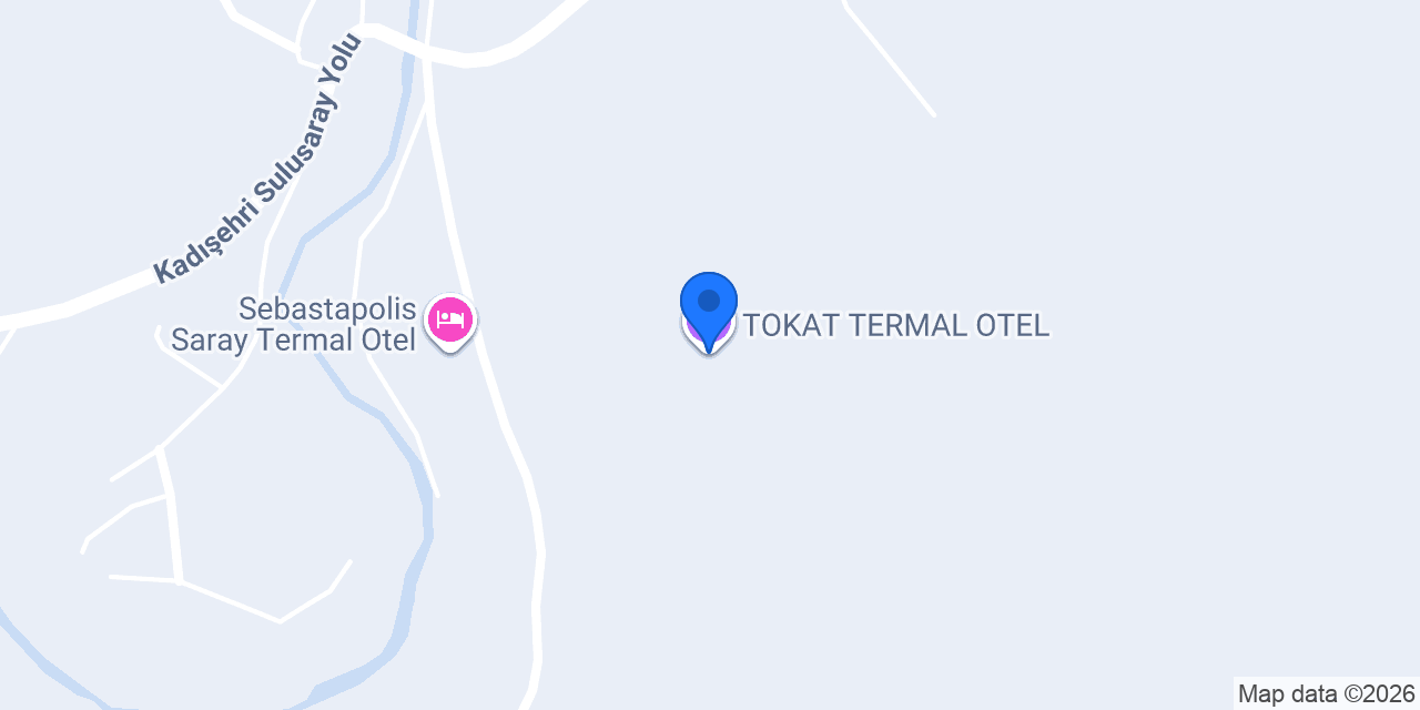TOKAT TERMAL OTEL konumu