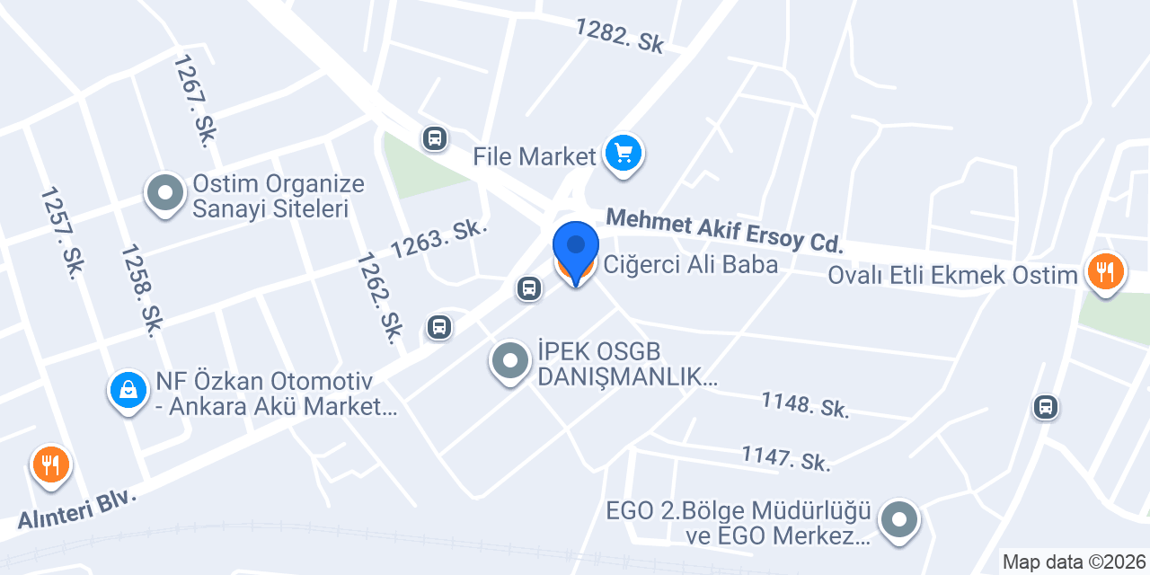 Ciğerci Ali Baba konumu