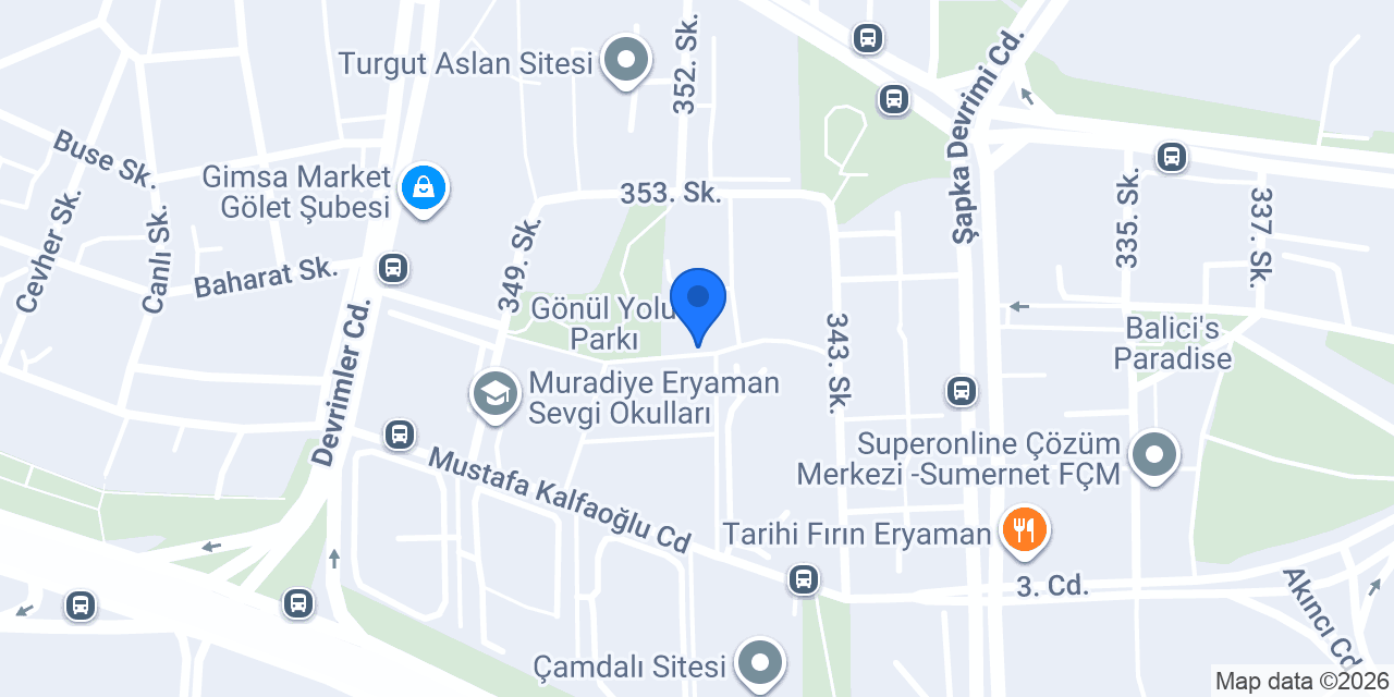 Huzur Aİle Sağlık Merkezi konumu