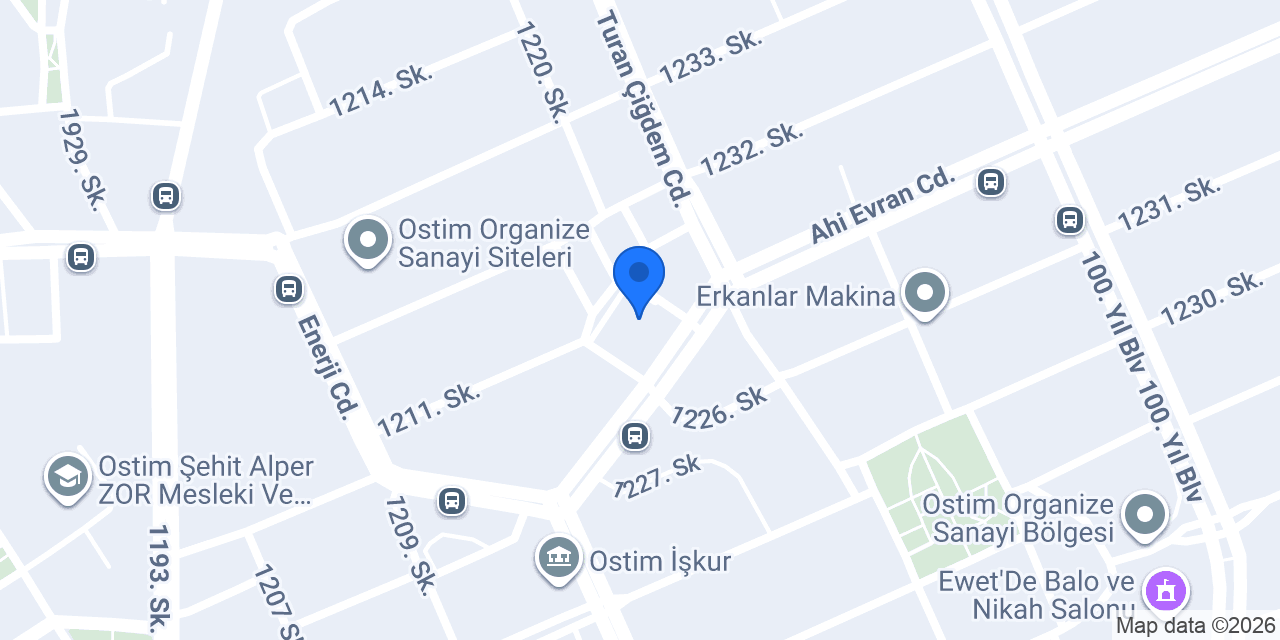 Ostim Vergi Dairesi konumu