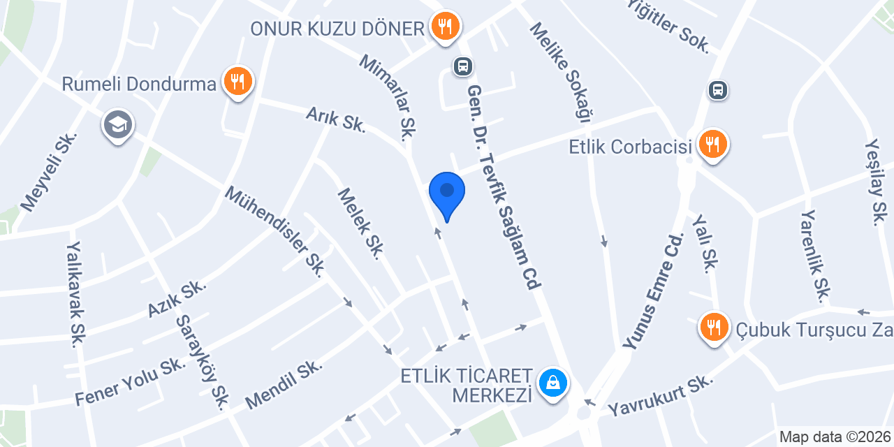 Altuntaş Sürücü Kursu konumu
