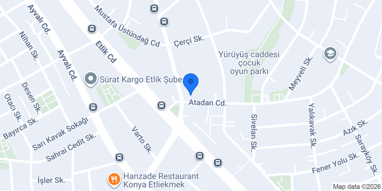 Pan Çiğ Köfte konumu