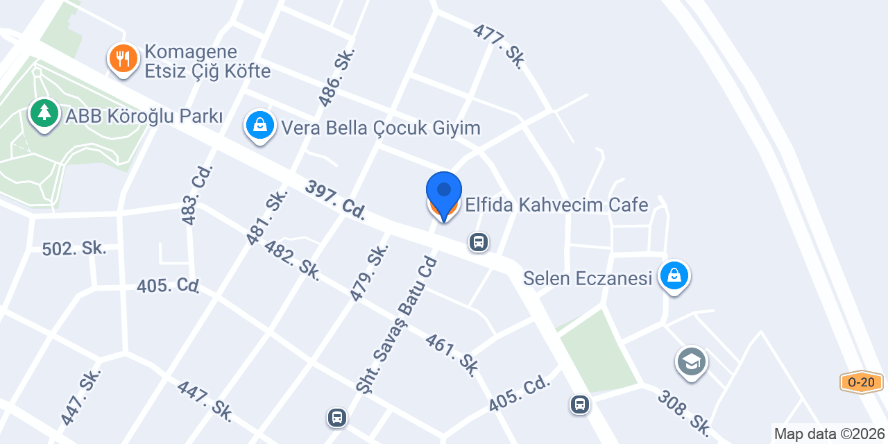Elfida Kahvecim Cafe konumu
