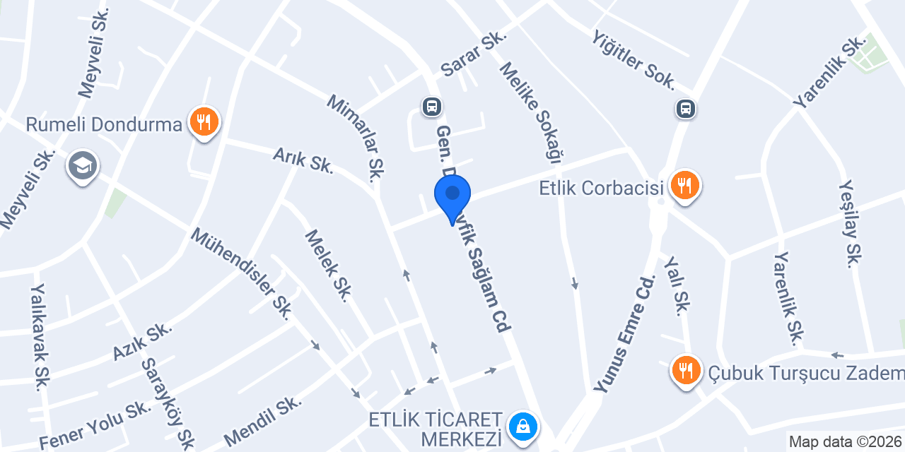Elmas Unlu Mamüller ve Şarküteri konumu