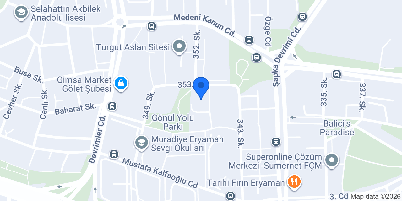 Çınar Tekno Ofis konumu