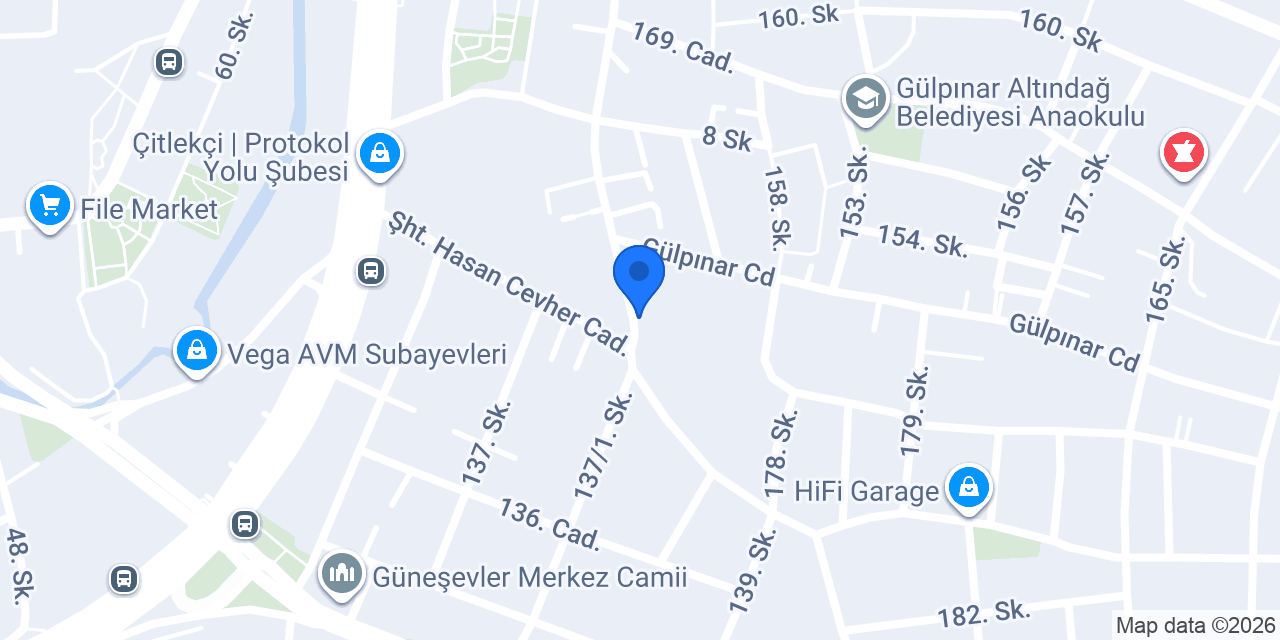 Levent Erkek Kuaförü konumu