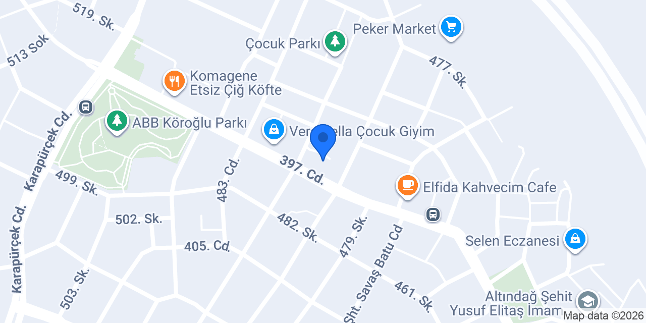 Arzum Bayan Kuaför konumu