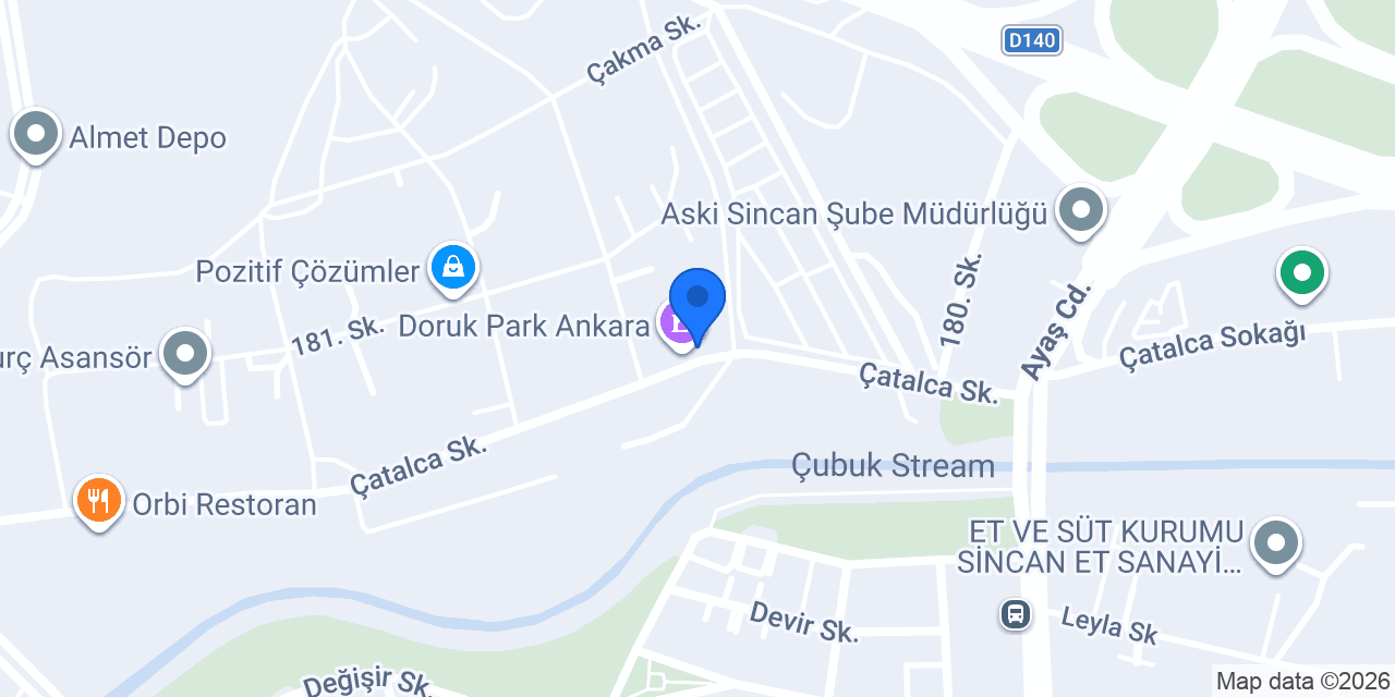Adem Doruk Sincan şube konumu
