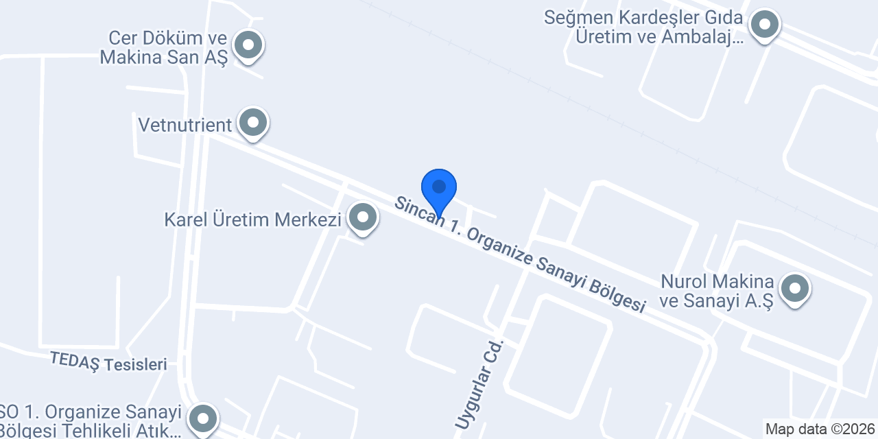 Atmaca Döküm konumu
