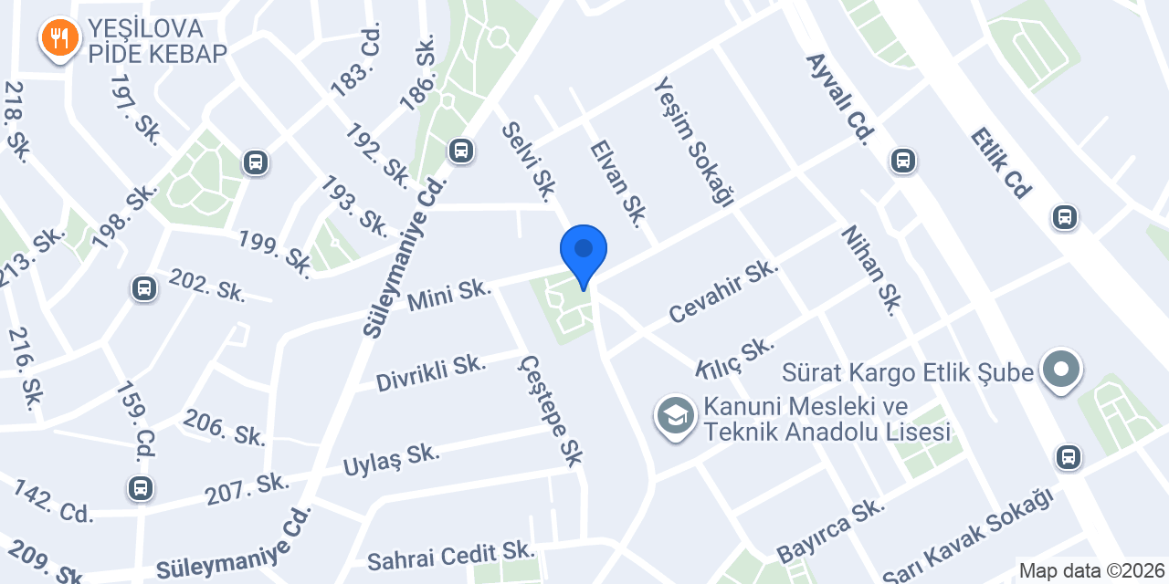 Seher Taksi konumu
