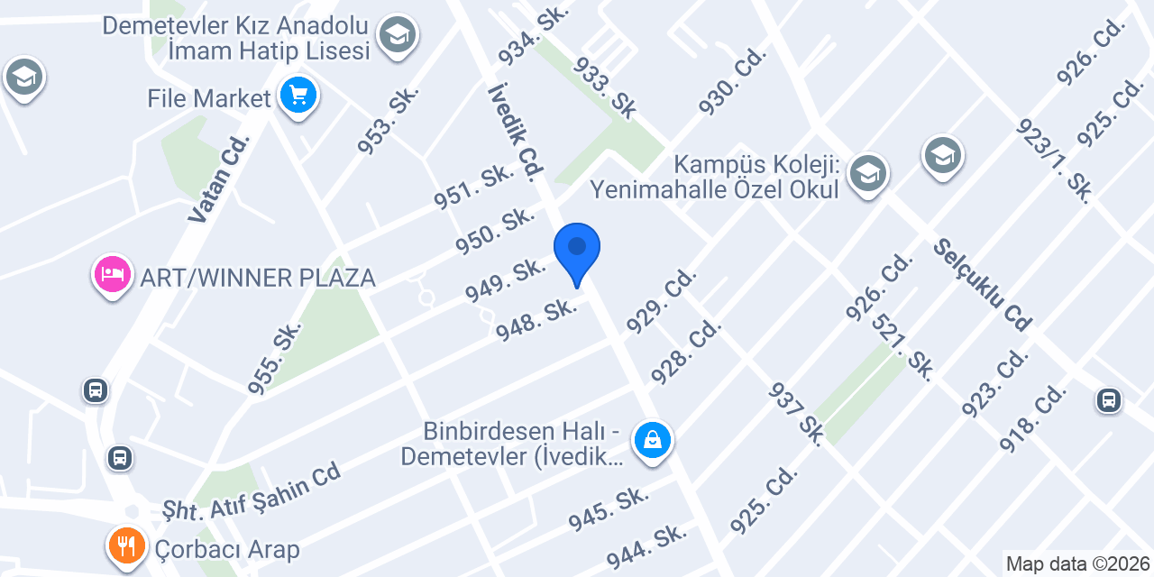Dekopili Halı Perde konumu