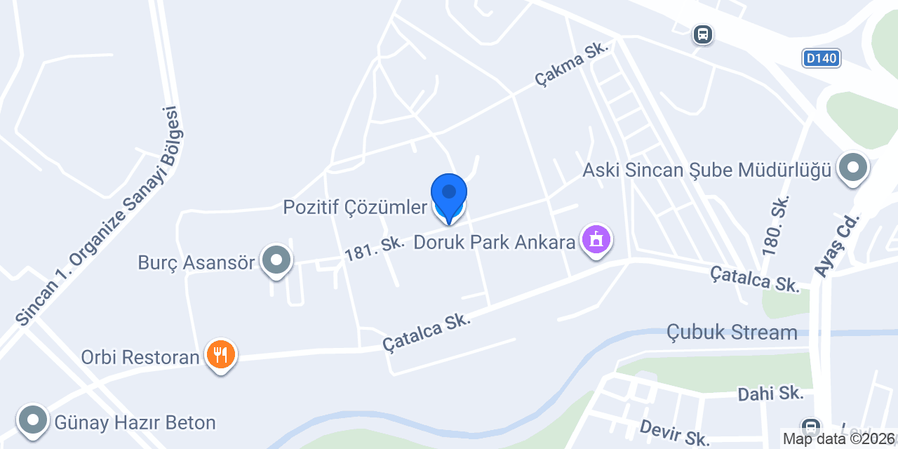 Pozitif Çözümler konumu