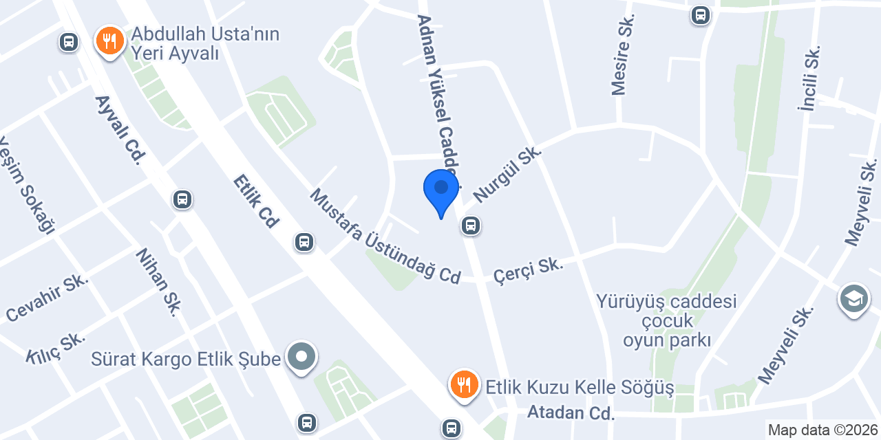 YSF Rent a Car konumu