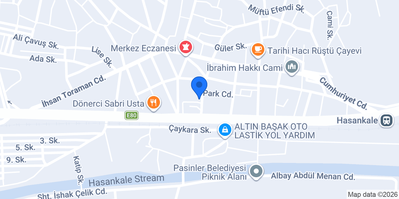 Halkbank Pasinler Şubesi konumu