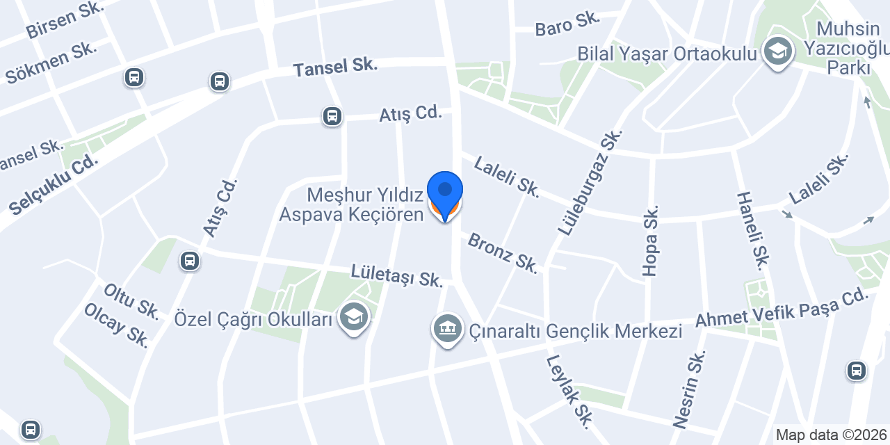 Meşhur Yıldız Aspava Keçiören konumu