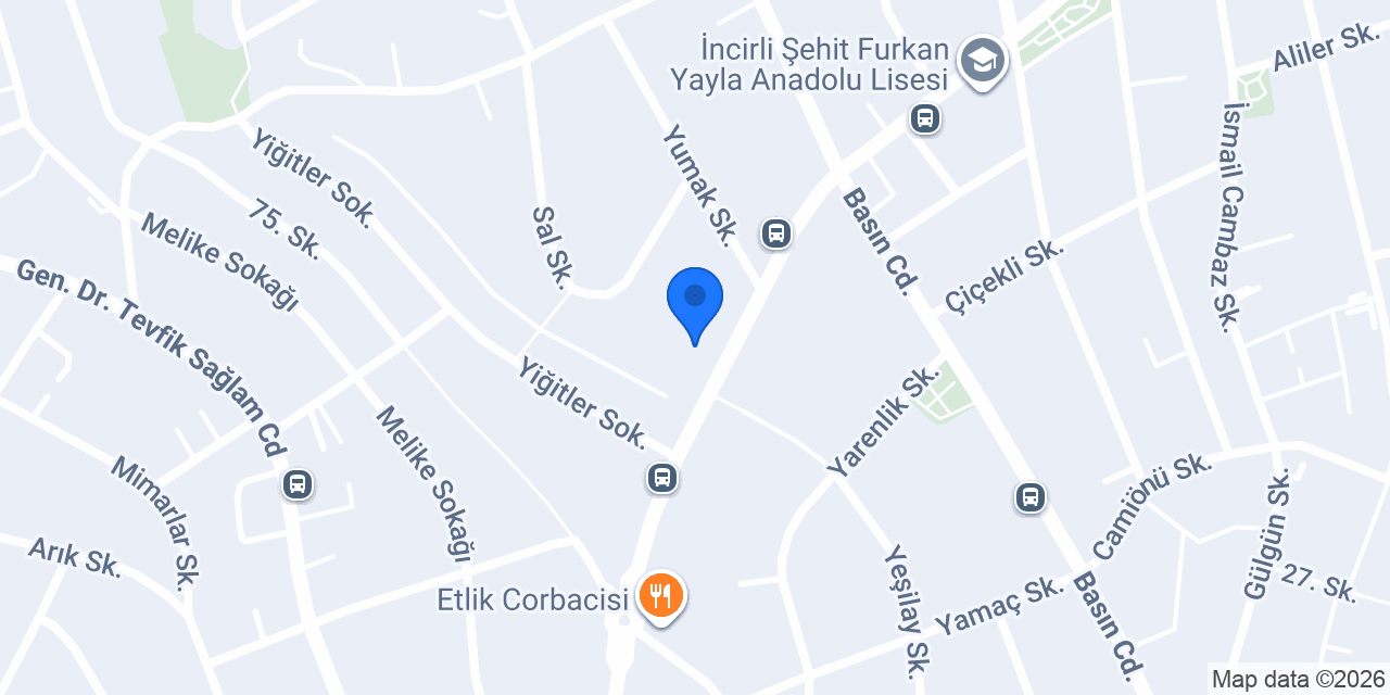 Sokak pilavcısı konumu