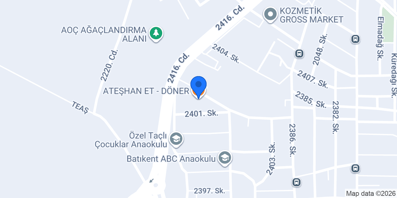 ATEŞHAN ET - DÖNER konumu