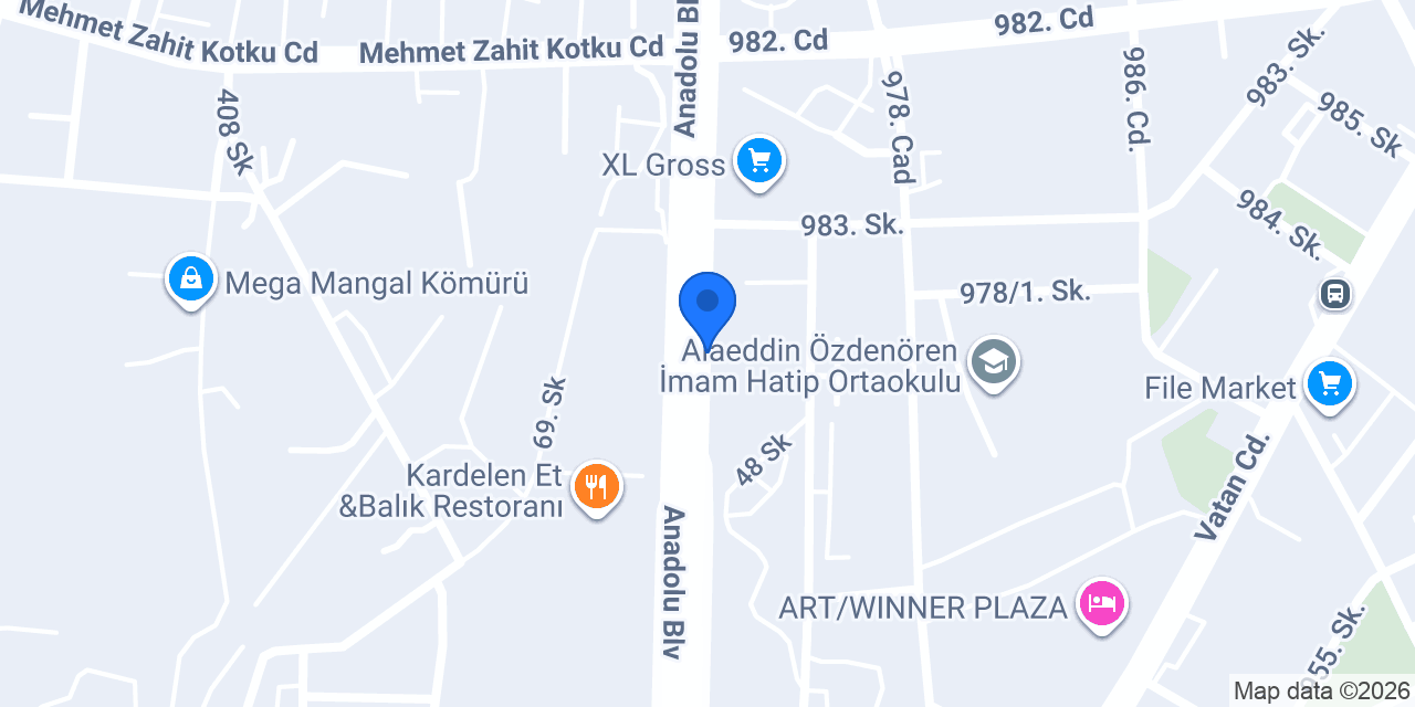 Mert fidanlığı konumu